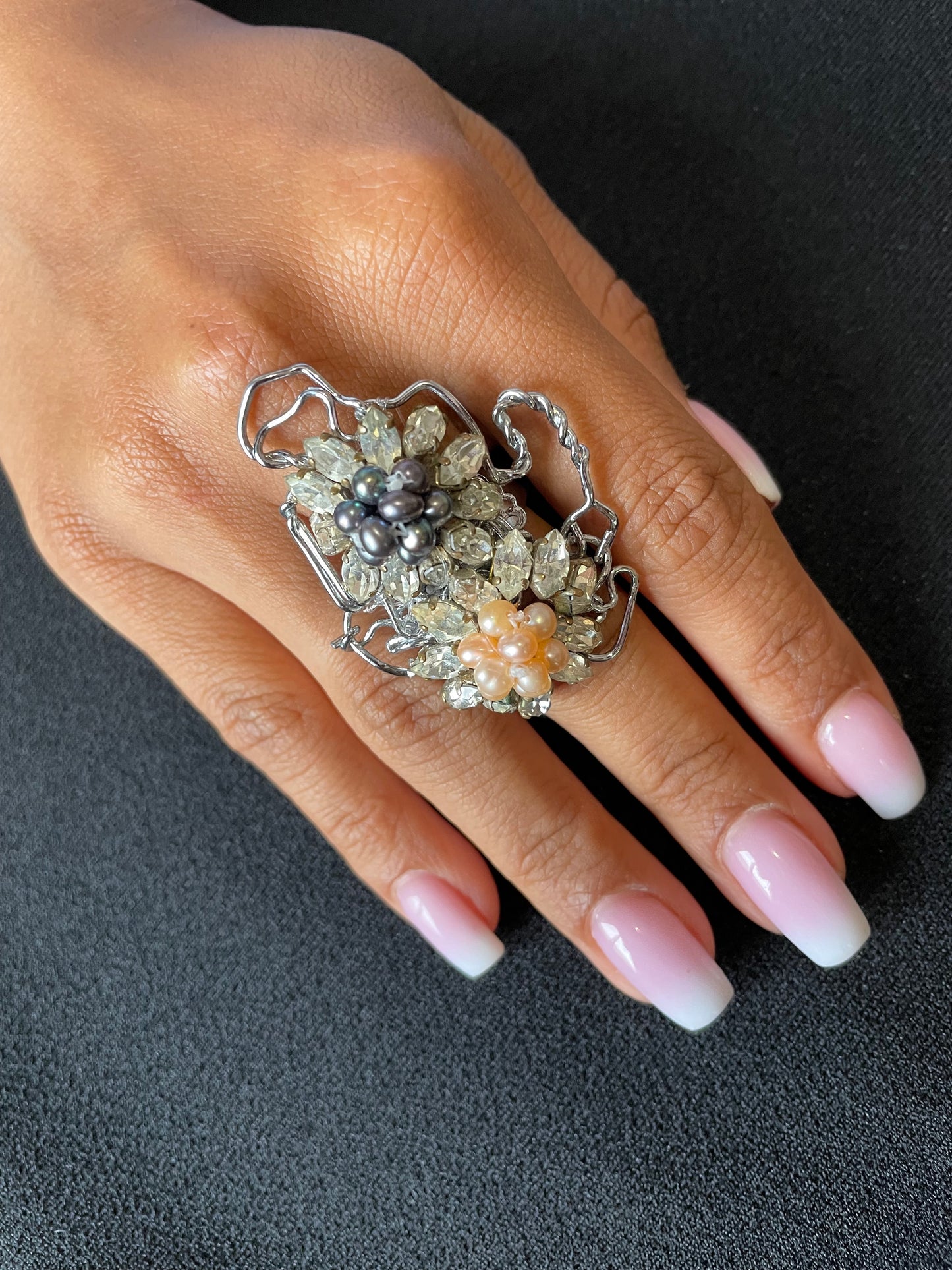 Bague  PEARLY réglable