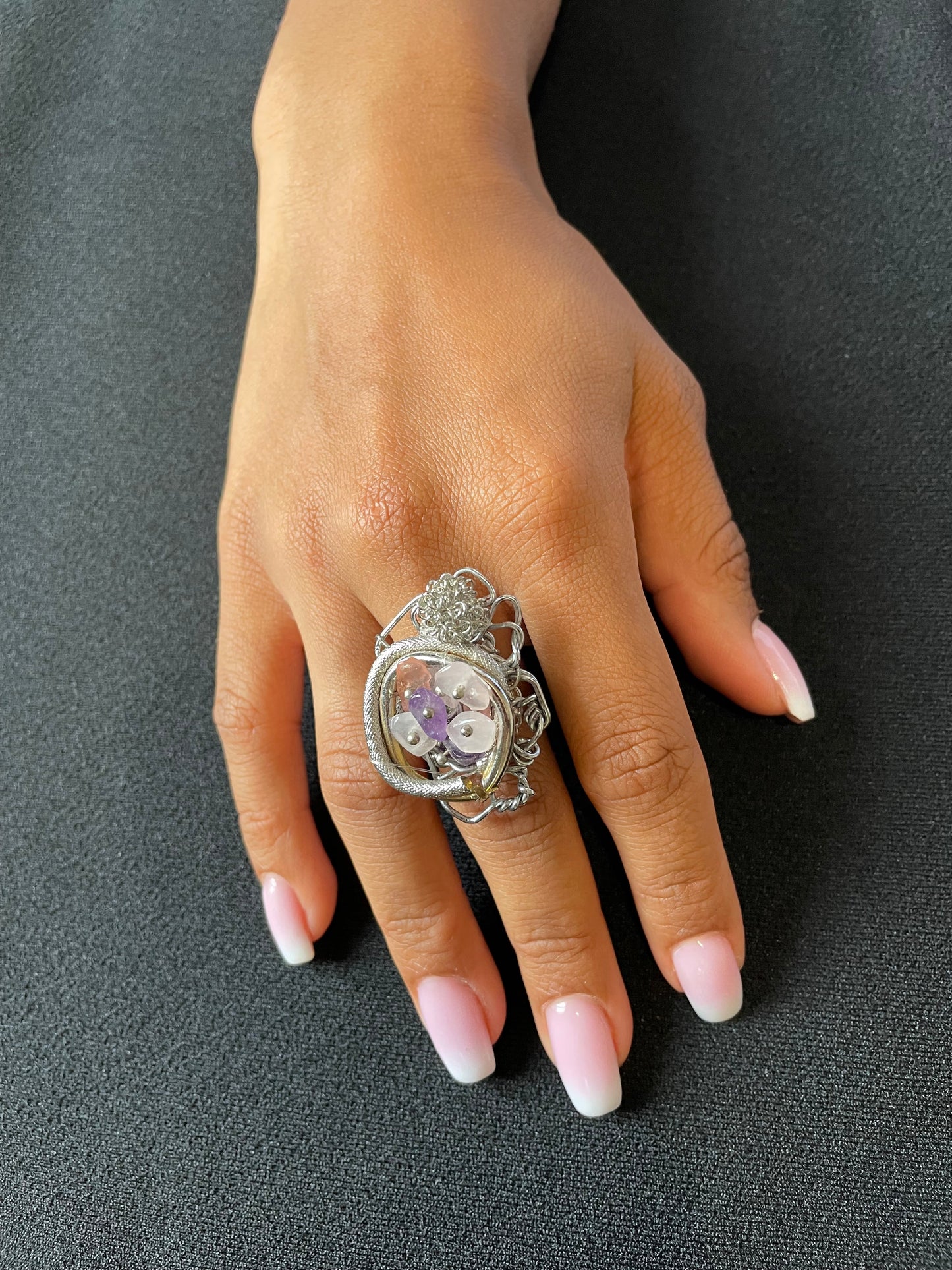 Bague réglable AMITY chrome