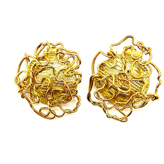 MUSE GOLD FEINE GOLD-Clip-Ohrringe