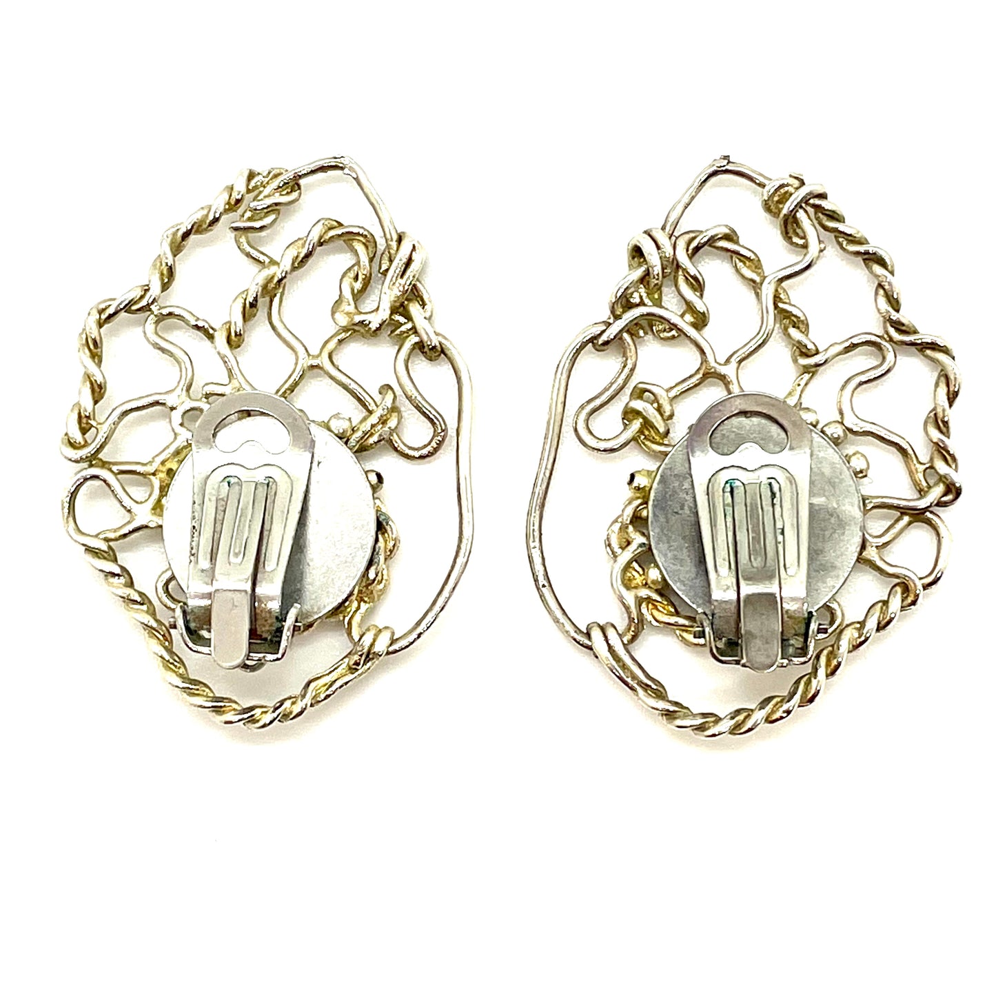 Silver MUSE clip-on earrings