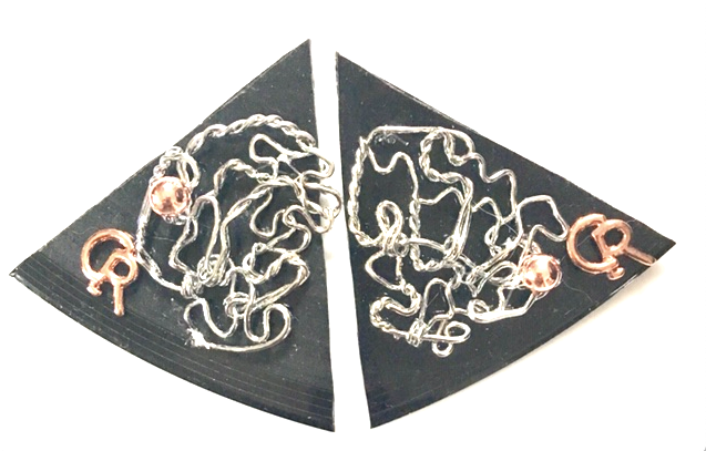 Boucles d'oreilles clip  vinyle FLOYD