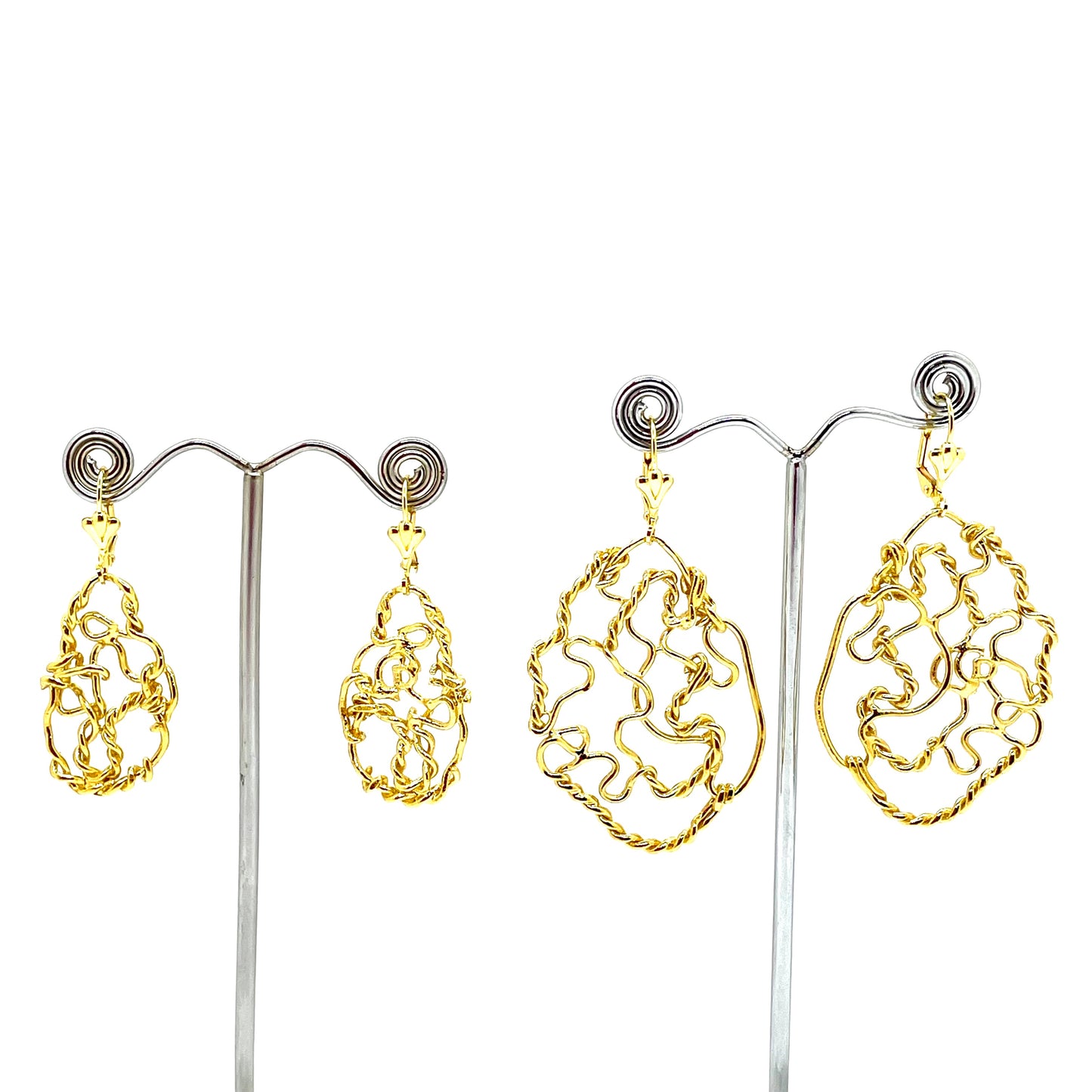 Boucles d'oreilles MUSE OR avec dormeuses