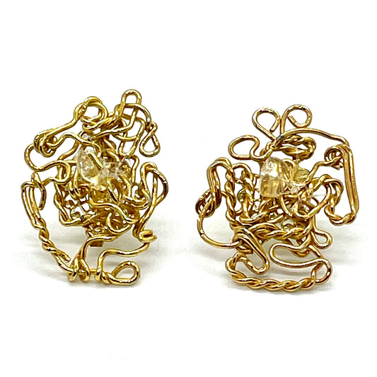 MUSE GOLD Ohrringe mit Drücker