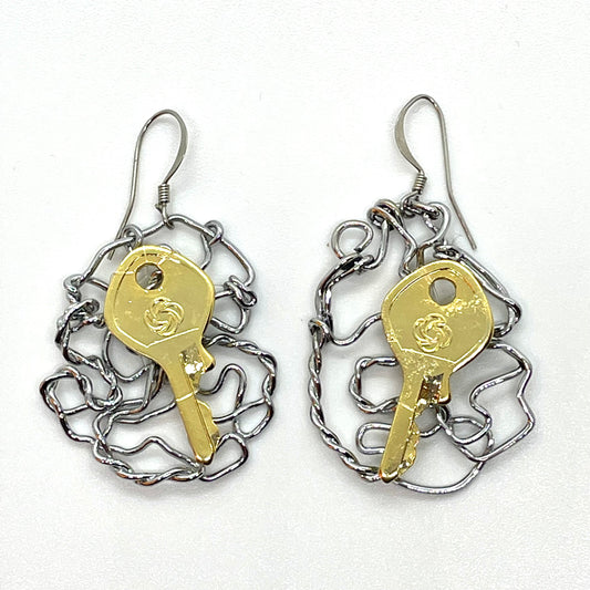 Boucles d'oreilles  PARADYS avec dormeuses