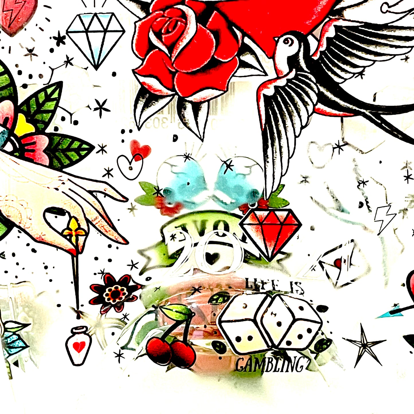 BOUTEILLE EN VERRE FONDU