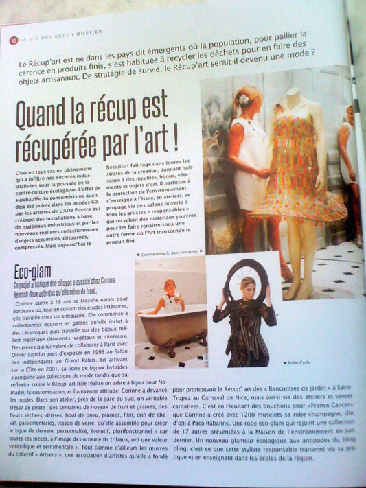 Quand la récup est récupérée par l'art - juin 2011 - Cote Magazine