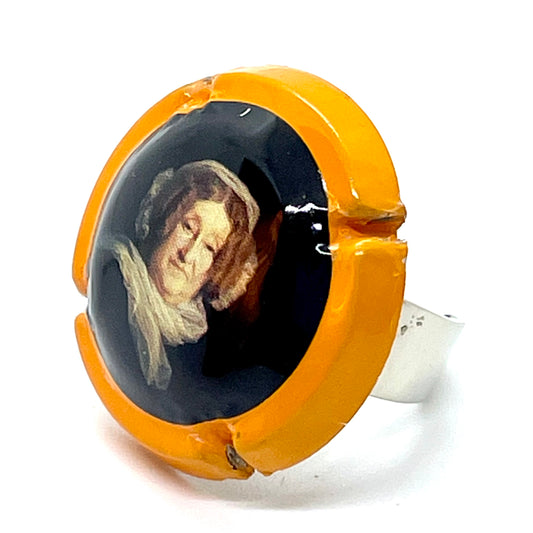 Verstellbarer goldener CAPSULE-Ring