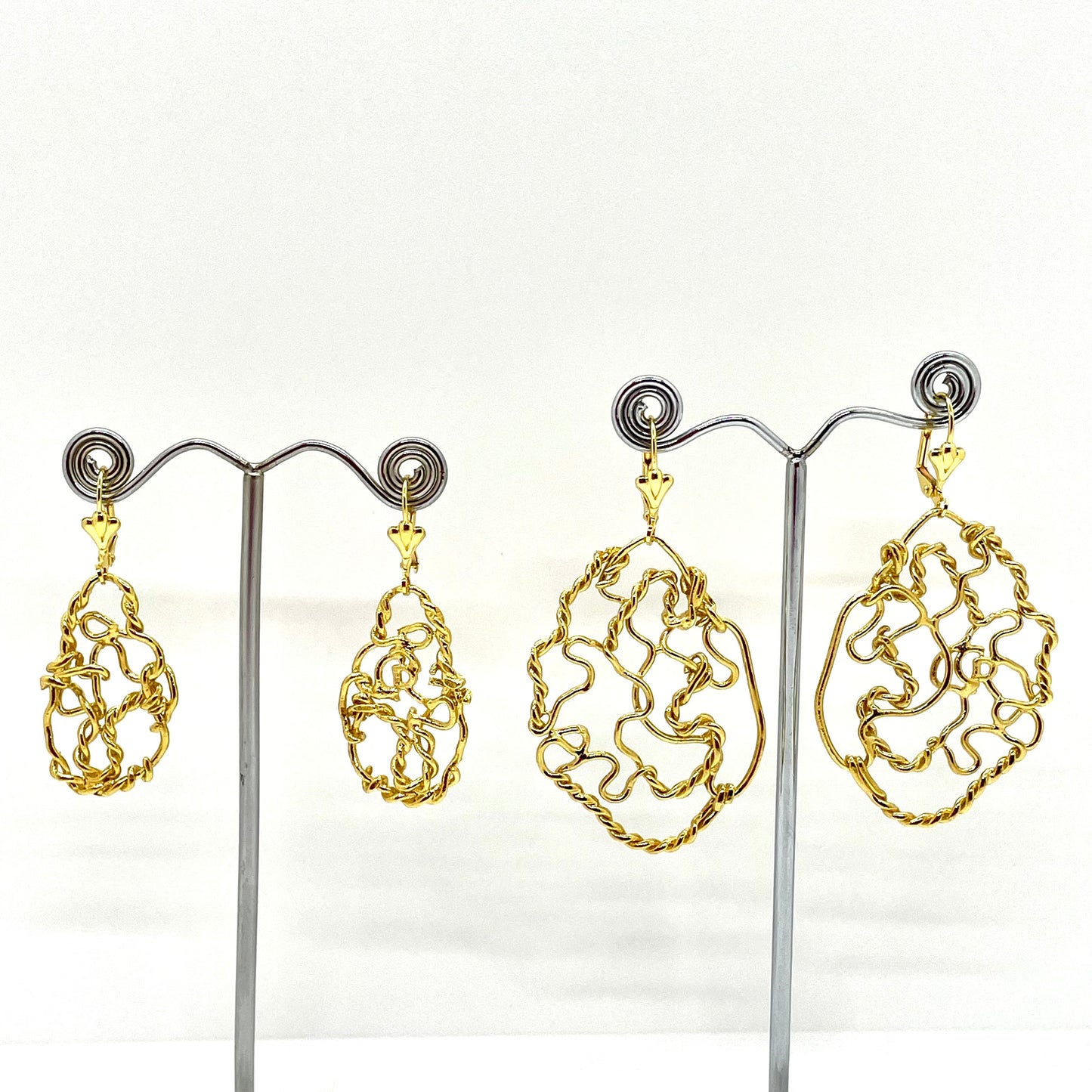 MUSE BABY gold-plated earrings with sleepers