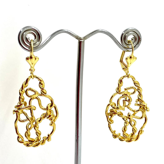 MUSE BABY gold-plated earrings with sleepers