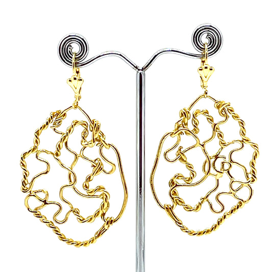 MUSE GOLD earrings with sleepers