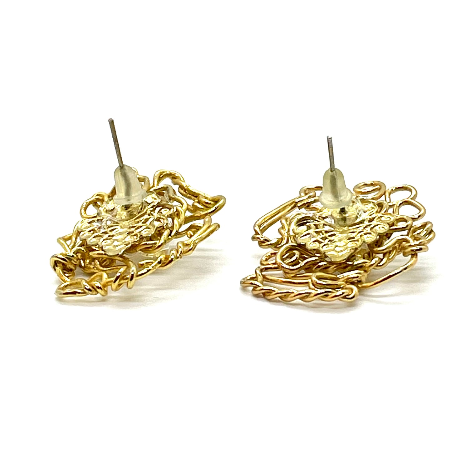 MUSE GOLD earrings with pusher