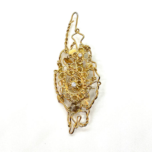 Fine gold gilded ASTIA brooch