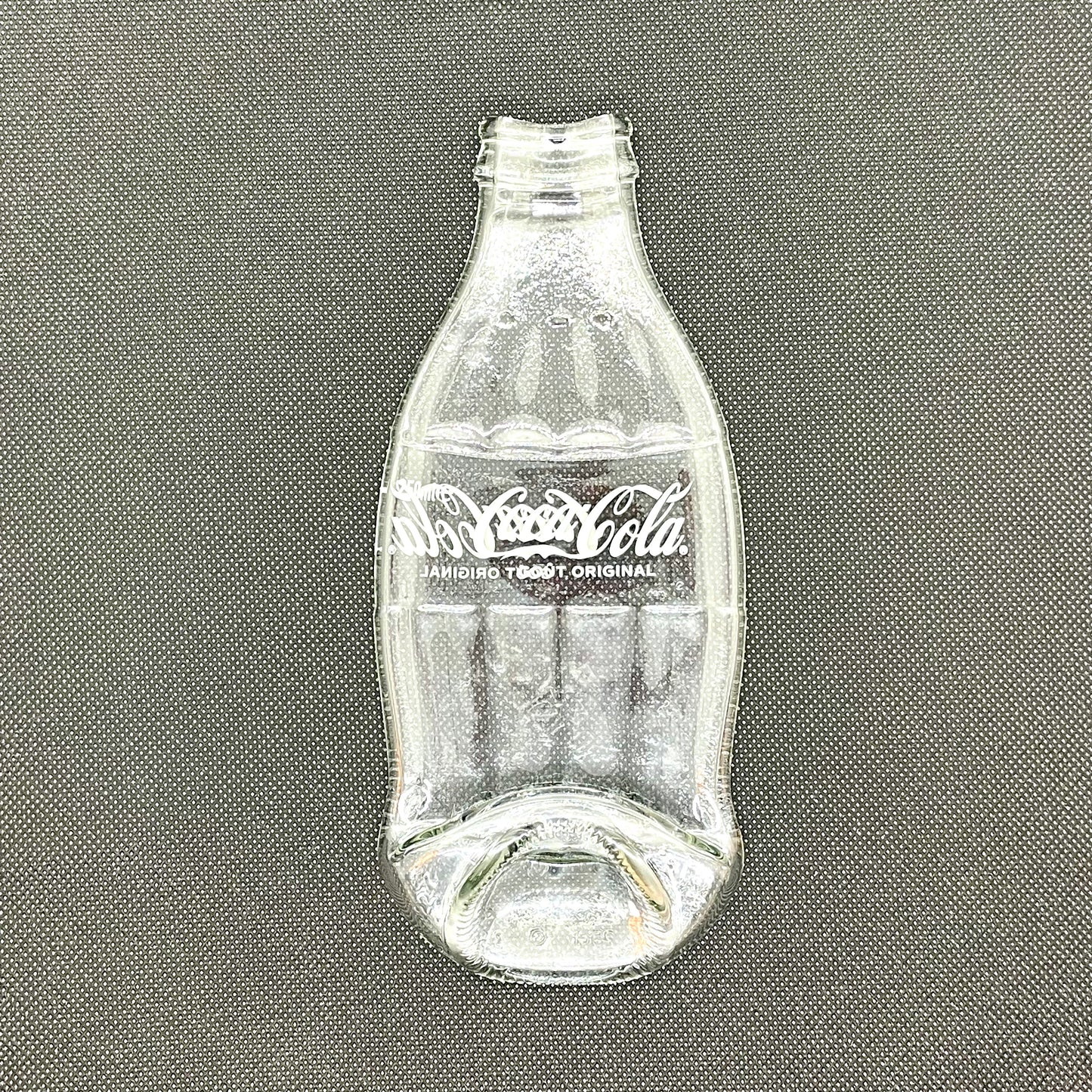Mini COCA COLA molten glass bottle