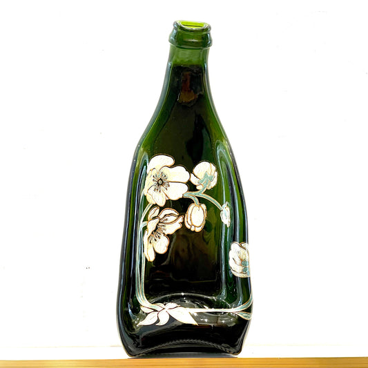 FOLTED GLASS CHAMPAGNE BOTTLE
