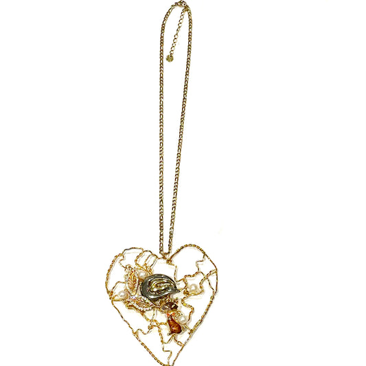 Gold-plated CHACHA PENDANT necklace